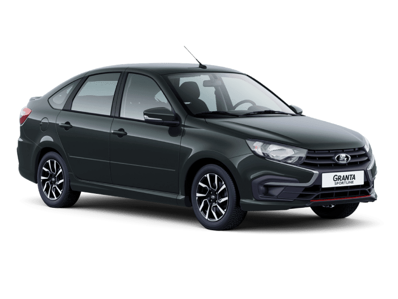 Купить Lada Granta Sportline Лифтбек в Челябинске - СЕРЕБРИСТО-ТЕМНО-СЕРЫЙ "БОРНЕО" (633) - МЕТАЛЛИК